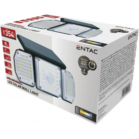 Solar Plastic Wall Lamp 2W SMD 3 head with PIR