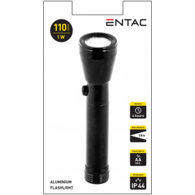 Entac Flashlight 1W Alu - 1pcs AA