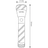 Entac Flashlight 1W Alu - 1pcs AA