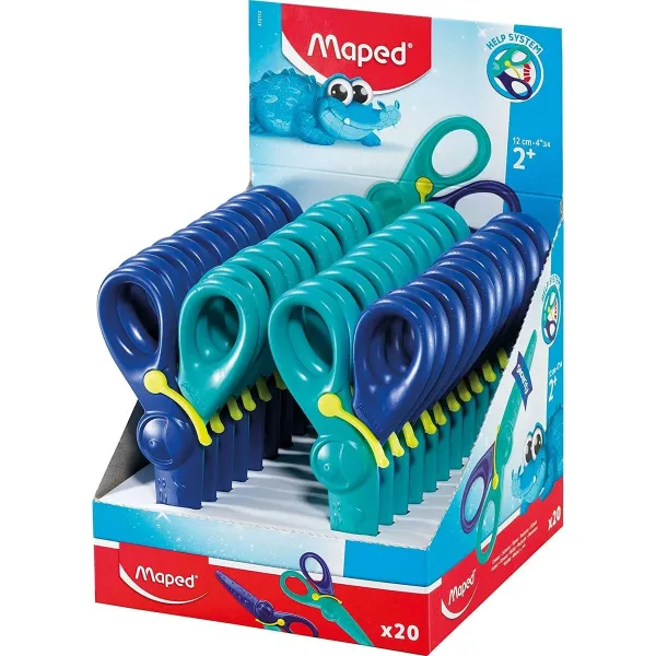 Sakset Maped KidiCut Sininen 12 cm (20 osaa)