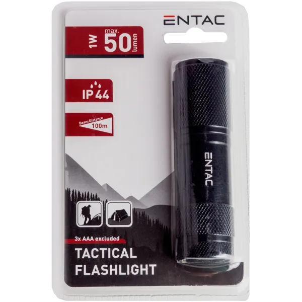 Entac Bulb 1W 9LED ALU Black 3xAAA nt.
