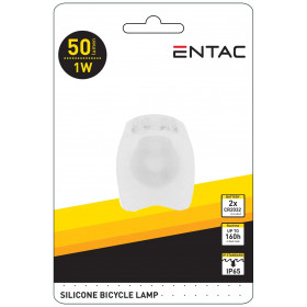 Entac Bike Light 1 pc Plastic White