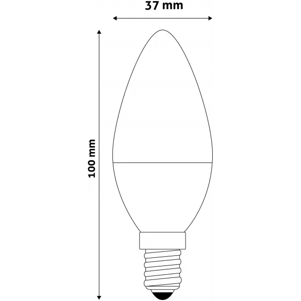 LED Candle E14 6,5W NW Duo Pack