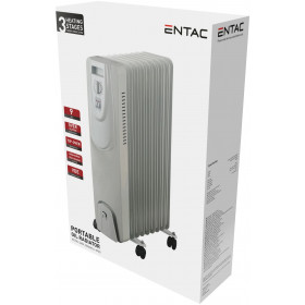 Oil Heater 9 Fins 2000W White with Timer