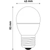 LED Mini Globe E27 6,5W CW
