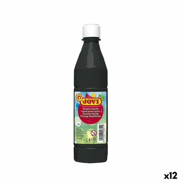 Tempera Jovi Musta 500 ml (12 osaa)