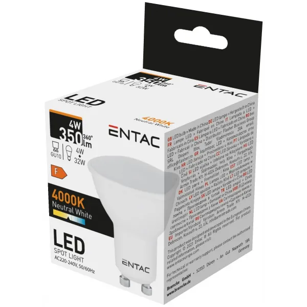 LED Spot Wide Angle GU10 4W NW