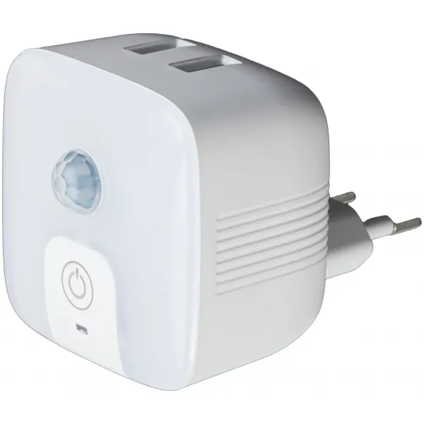 Entac Night Light 3000K with PIR Sensor and 2 USB Ports