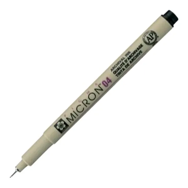 huopakärkiset kynät Talens Sakura PIGMA MICRON 04 Musta (12 osaa)
