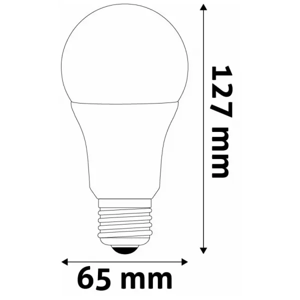 LED Globe E27 15W WW