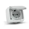 Stephan surface mounted wall socket earthed IP54