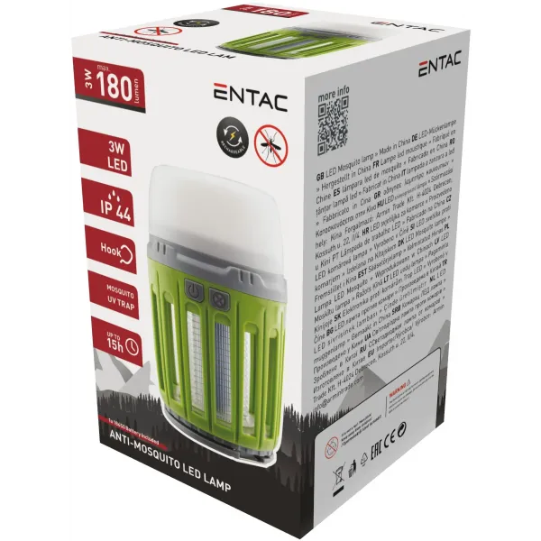 Entac Camping Light Scrubbing Plastic Green