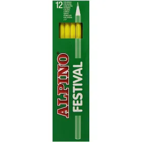 Krāsainie zīmuļi Alpino Festival Dzeltens 12 Daudzums (10 gb.)