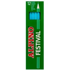 Krāsainie zīmuļi Alpino Gaiši Zils 12 Daudzums (10 gb.)