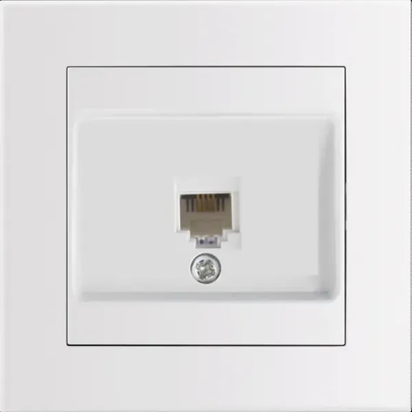 Arnold Recessed wall Phone socket White