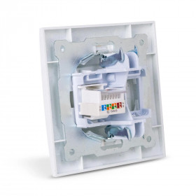 Arnold Recessed wall LAN socket Cat5 White