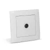Arnold Recessed wall TV socket End type White