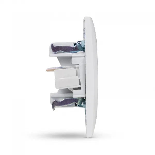 Arnold Recessed wall LAN socket 2x Cat5 White