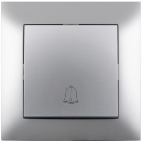 Arnold Recessed doorbell switch Silver