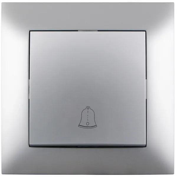 Arnold Recessed doorbell switch Silver