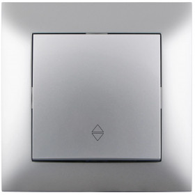 106 Arnold Recessed alternative wall switch Silver