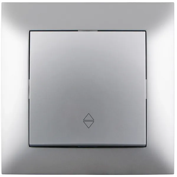 106 Arnold Recessed alternative wall switch Silver