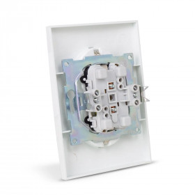 Arnold Recessed wall socket 2x earthed White