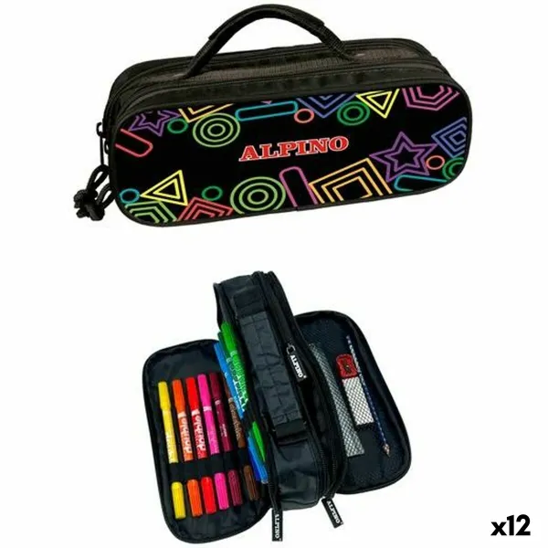 Trigubas penalas Alpino Mini Black Spalvotas (12 vnt.)