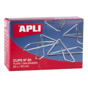 Clips Apli MARIPOSA Nº 20 Silver 60 mm (10 Units)