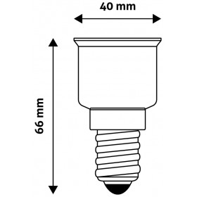 Socket Adapter from E14 to E27