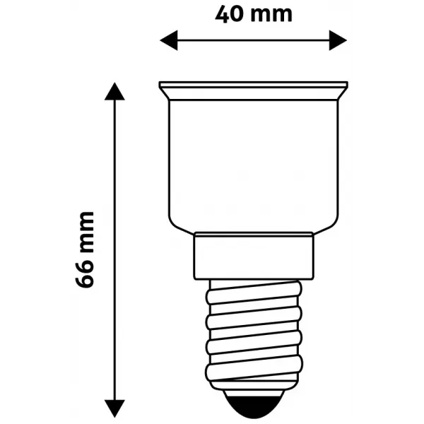 Socket Adapter from E14 to E27