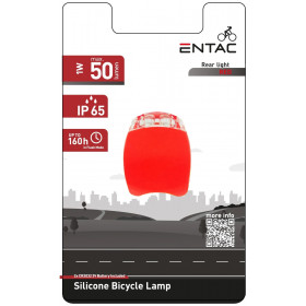 Entac Bike Light 1 Pcs Plastic Red