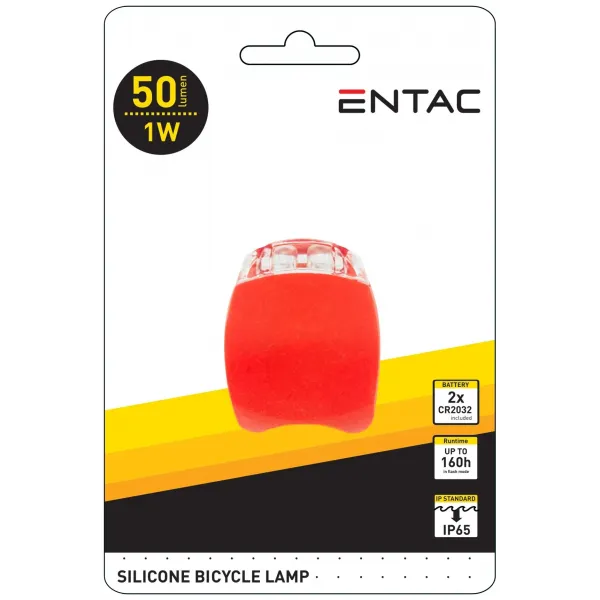 Entac Bike Light 1 Pcs Plastic Red