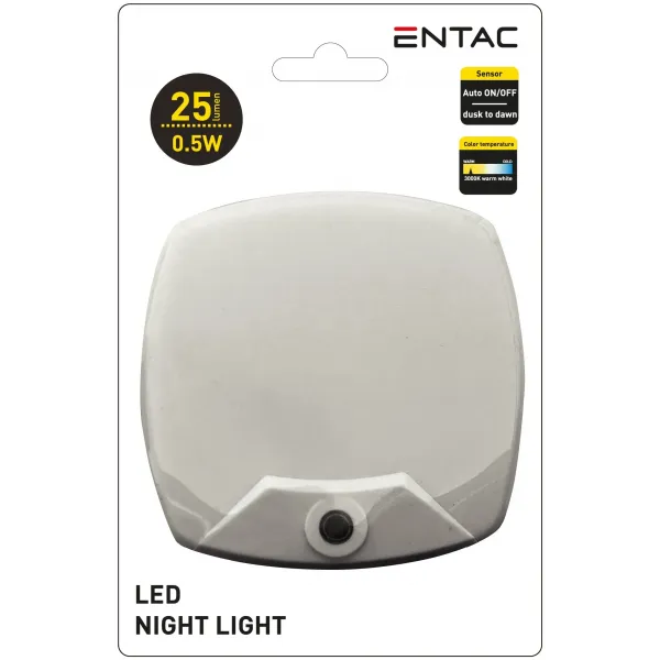Entac Night Light 0.5W Square WW White