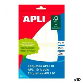 Uzlīmes Apli Balts Papīrs 10 Loksnes 20 x 75 mm (10 gb.)