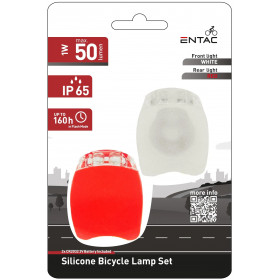 Entac Bike Light Set 2 pcs Plastic