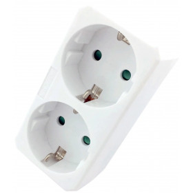 Power Adapter 2 Sockets (2 Earthed)
