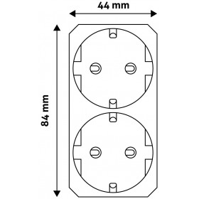 Power Adapter 2 Sockets (2 Earthed)