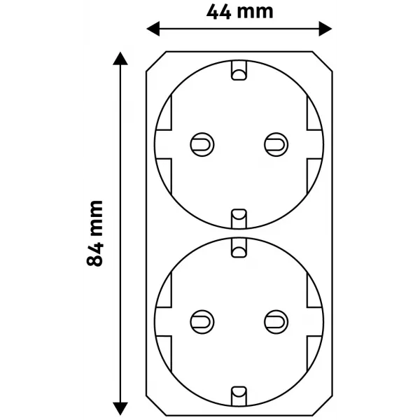 Power Adapter 2 Sockets (2 Earthed)