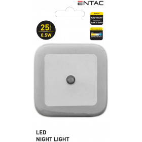 Entac Night Light 0.5W Square CW White