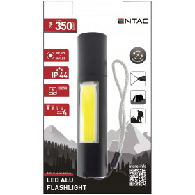 Entac Flashlight Rechargeable 3W 1200mAh (PowerBank Function) with Hinge