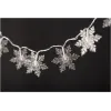 Christmas Indoor Plastic snowflake 10LED WW 1,3m (2AA excl.)