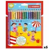 Colouring pencils Stabilo TRIO THICK Multicolour 18 Pieces (6 Units)