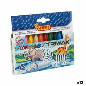 Coloured crayons Jovi JOVICOLOR TRIWAX Multicolour (12 Units)