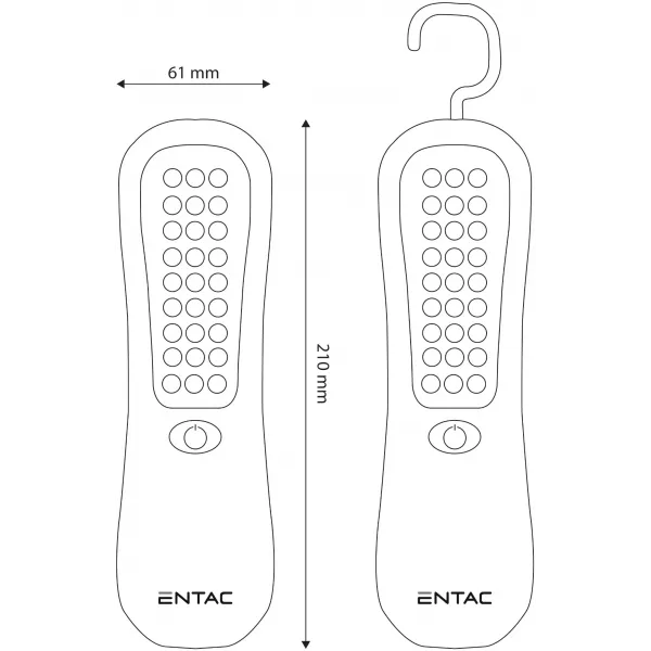 Entac Szerelőlámpa 27 LED