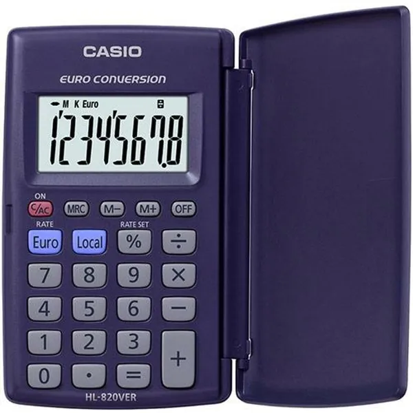 Laskin Casio HL-820VER Violetti (10 osaa)