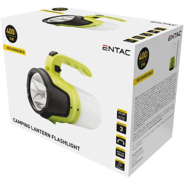 Entac Flashlight 5W - with camping lamp function