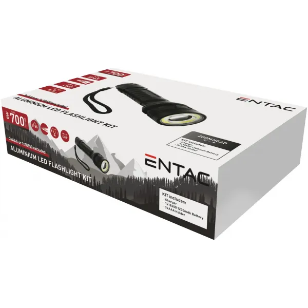 Entac Flashlight Focusable Alu 8W