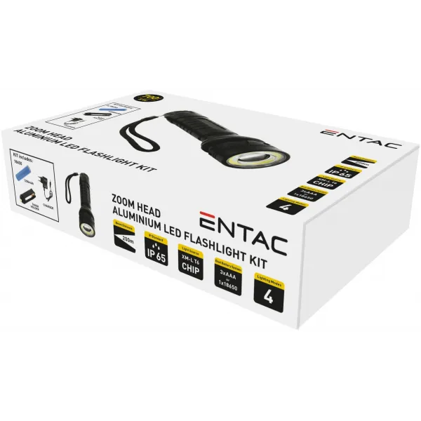 Entac Flashlight Focusable Alu 8W