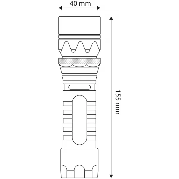 Entac Flashlight Focusable Alu 8W